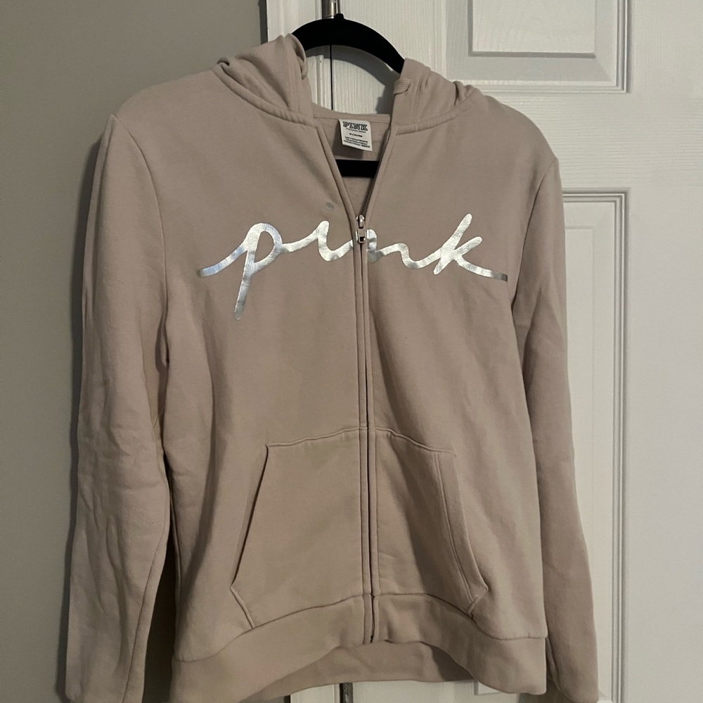 PINK Victoria's Secret Beige Hoodie